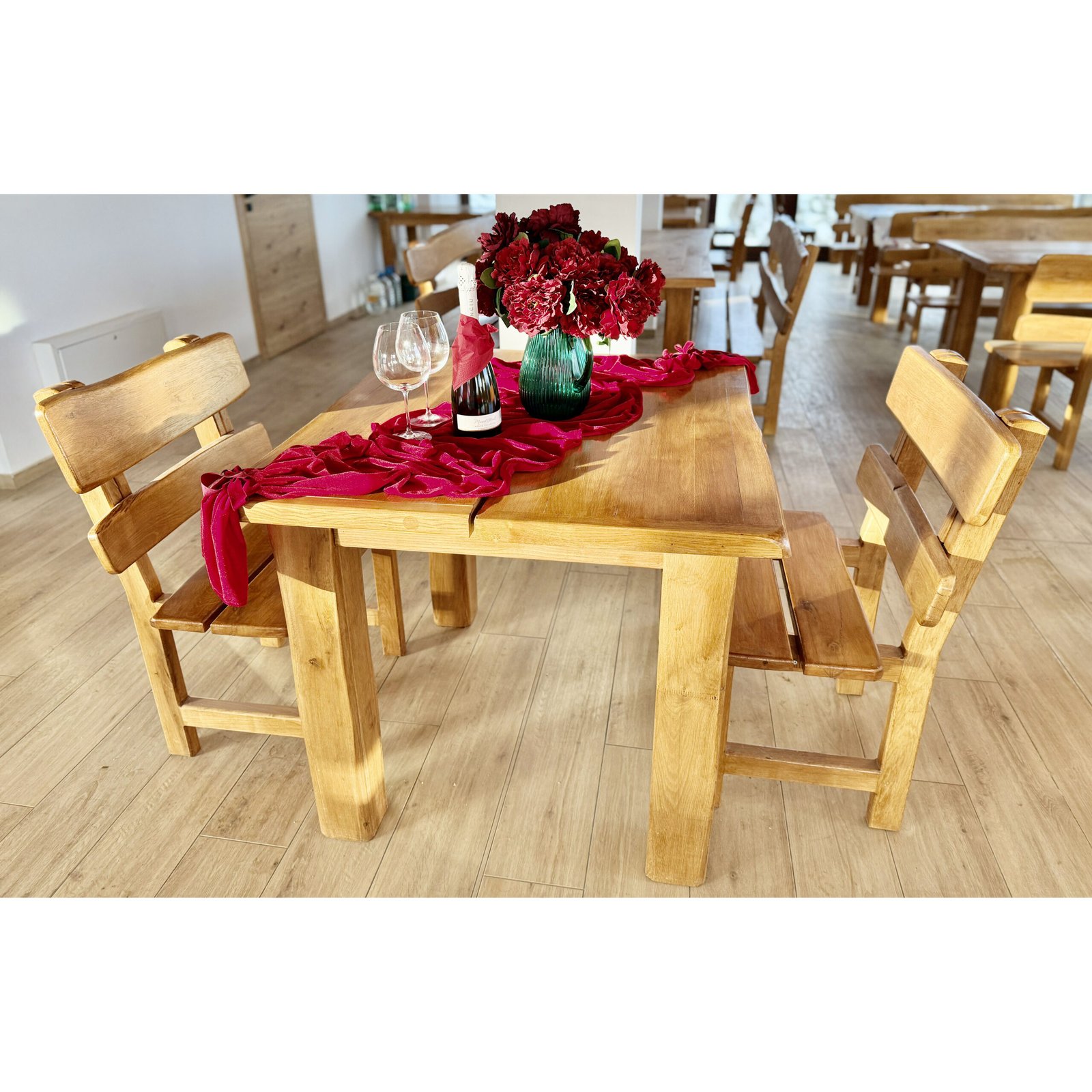 Regalis Dining Set – Heritage Oak Collection 95 × 100 - Image 2
