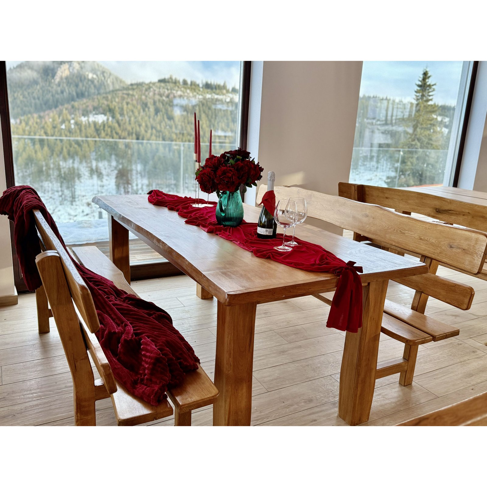 Regalis Dining Set – Heritage Oak Collection 95 × 210 - Image 2